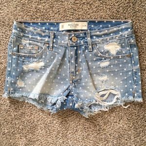 Abercrombie & Fitch Denim Distress Short 00 w 24